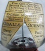 Famous 1-2-3 Leebold Vendor Round Gumball Dispenser Circa 1923