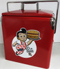 Bob's Big Boy Six Pack Picnic Cooler / Red Finish