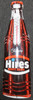 Hires Root Beer Bottle Shape Thermometer Metal Sign 29" circa 1950's