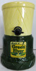 Green River porcelain syrup dispenser with glass and gallon syrup bottle