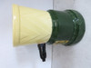 Green River porcelain syrup dispenser with glass and gallon syrup bottle