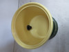 Green River porcelain syrup dispenser with glass and gallon syrup bottle