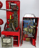 AE Pay Telephone 1950's Operational Red Coil Line, Hand Set, Dial Face
