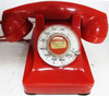 Western Electric Pekin Red Thermalite Model 302 Telephone Restored 1940's