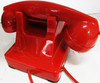 Western Electric Pekin Red Thermalite Model 302 Telephone Restored 1940's