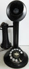 Automatic Electric Black Candlestick Rotary Dial Telephone Circa 1900