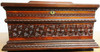 Columbia Mahogany Music Ornate Carved Cabinet Circa 1900's