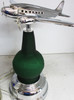 Art Deco Airplane Lamp Green