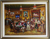 Lee Dubin Framed Original Painting Western Saloon