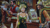 Lee Dubin Framed Original Painting Western Saloon