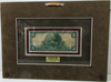 Five Dollar National Bank Note Framed