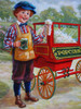Lee Dubin Framed Original Painting "Fresh Pop-Corn Peddler"