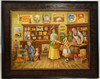 Lee Dubin Framed Original Oil Painting "Grocery Store"