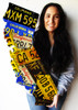 California License Plates LaserCut Metal Sign
