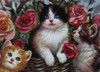 Lee Dubin-Three Kittens / Basket-Original