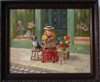 Lee Dubin Framed Original Painting "Candy Peddler"