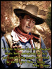 Well-Educated Idiots John Wayne Quote Metal Sign