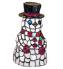 Snowman Stained Glass Christmas Accent Lamp 18461