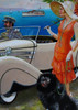 Delahaye on the French Riviera by Lee Dubin Framed Original