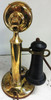 Western Electric Solid Brass Candlestick / Rotary Dial Circa 1915's Operational