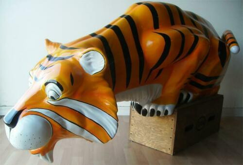 Esso Tiger Fiberglass Statue 84" Long American Collectibles