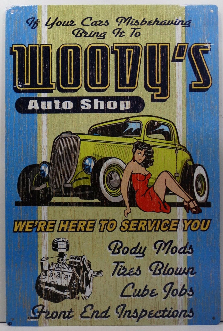 Woody's Auto Shop American Collectibles