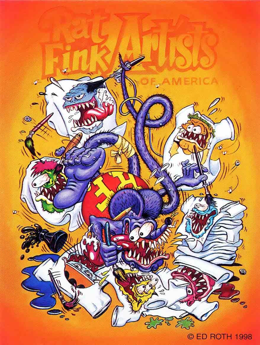Rat Fink Artists of America Rat Fink Metal Sign - American