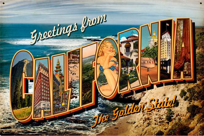California Postcard (XLarge) American Collectibles