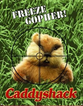 Freeze Gopher Caddyshack Metal Sign - American Collectibles
