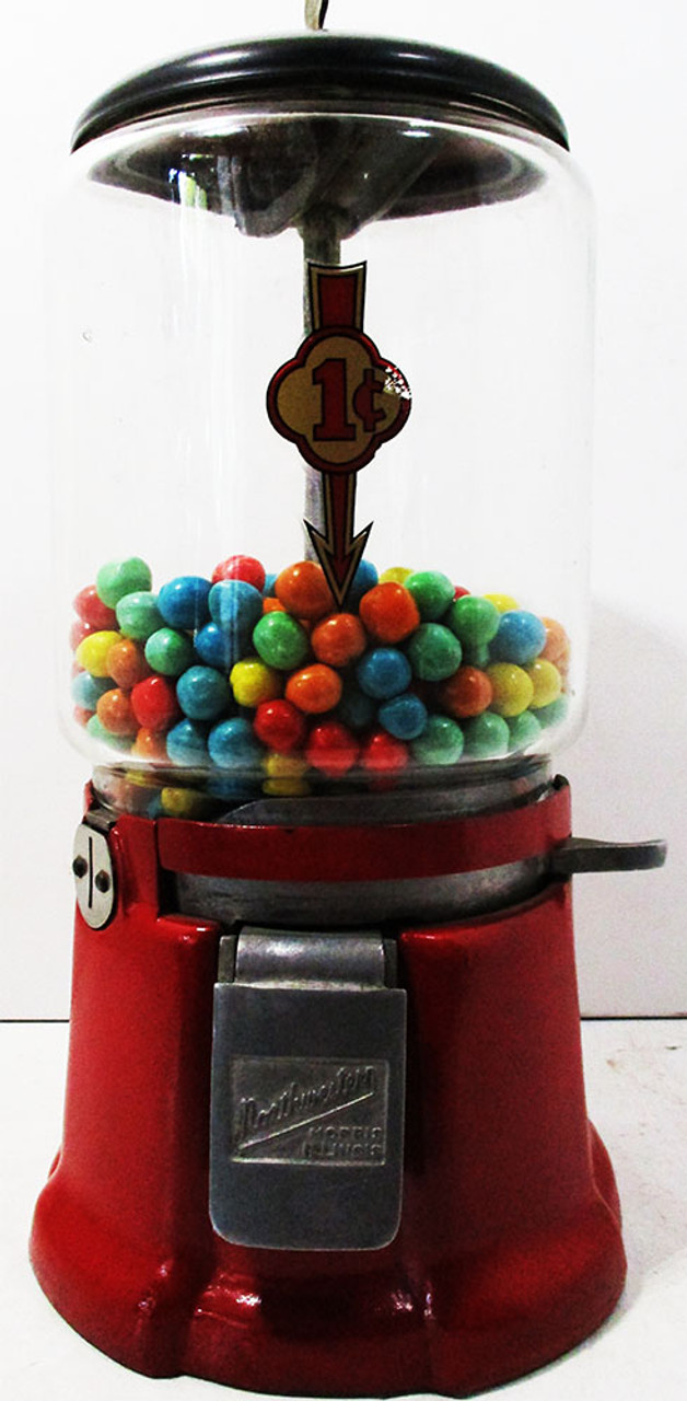 Imported Triple Gumball Candy Vending Machine Locks and Keys Set