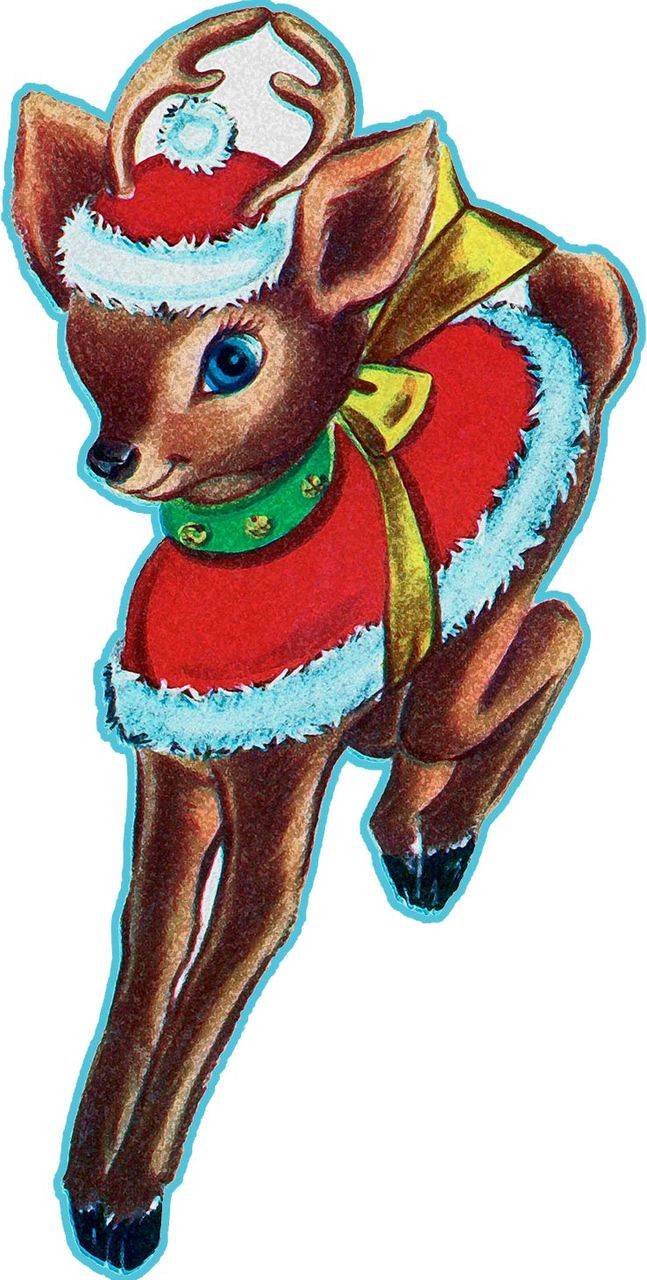 Christmas Reindeer Plasma Cut Metal Sign - American Collectibles
