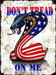 Don't Tread on Me Metal Sign - American Collectibles
