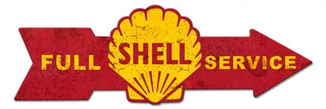 Shell Service Station Metal Sign - American Collectibles