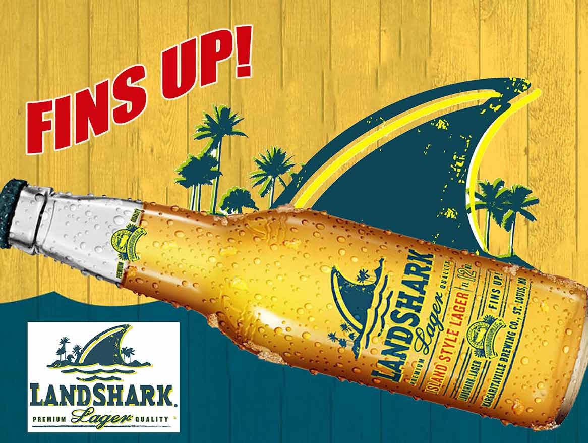 Landshark Premium Lager Logo Metal Sign - American Collectibles