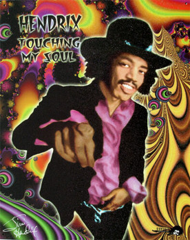 Touch My Soul Jimi Hendrix Metal Sign