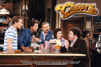 Cheers Where Everybody Knows Your Name "Cheers" TV Metal Sign