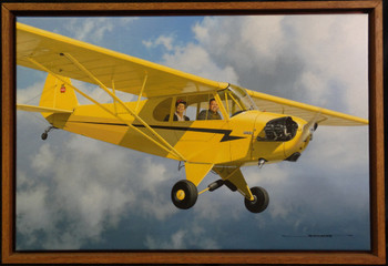 Piper Cub Airplane 1936 Framed Lithograph by Stan Stokes