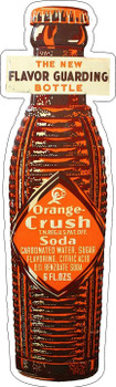 Orange Crush Vintage Bottle Laser Cut Metal Sign