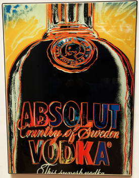 Andy Warhol Acrylic Art Absolute Vodka