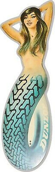 Dunlop Mermaid Tire Advertisement Plasma Cut Metal Sign Dunlop Mermaid Tire Advertisement Plasma Cut Metal Sign
