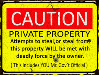 Caution-Private Property Metal Sign Caution-Private Property Metal Sign