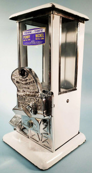 Masters Penny/Nickel Operated Candy/Peanut Machine circa 1920's White