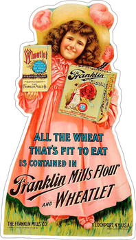 Franklin Mills Flour Plasma Cut Metal Sign