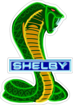 Shelby Cobra Snake Neon Stylized Plasma Cut Metal Sign Shelby Cobra Snake Neon Stylized Plasma Cut Metal Sign