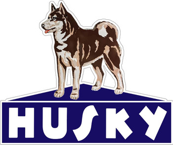 Husky Gasoline Company Logo Plasma Cut Metal Sign Husky Gasoline Company Logo Plasma Cut Metal Sign