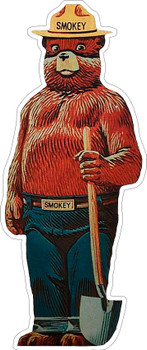 Smokey Bear Forest Mascot Plasma Cut Metal Sign Smokey Bear Forest Mascot Plasma Cut Metal Sign