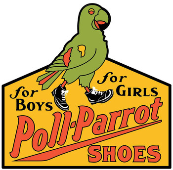 Poll-Parrot Shoes for Boys and Girls Plasma Cut Metal Sign Poll-Parrot Shoes for Boys and Girls Plasma Cut Metal Sign