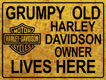 Grumpy Old Mopar Owner Lives Here Metal Sign 12" x 18" Muscle Car Hot Rod 