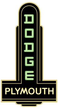 Dodge Plymouth Faux Neon Stylized Metal Sign Dodge Plymouth Faux Neon Stylized Metal Sign