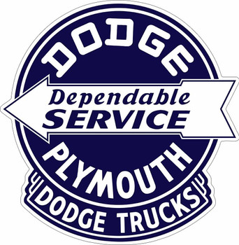 Dodge Plymouth Service Plasma Cut Metal Sign